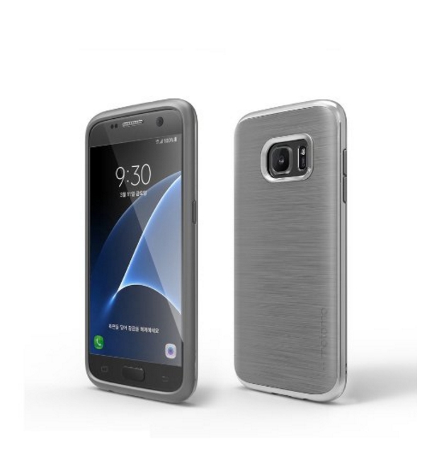 Galaxy S7 Case motomo Slim Case for Galaxy S7 cool grey chrome silver